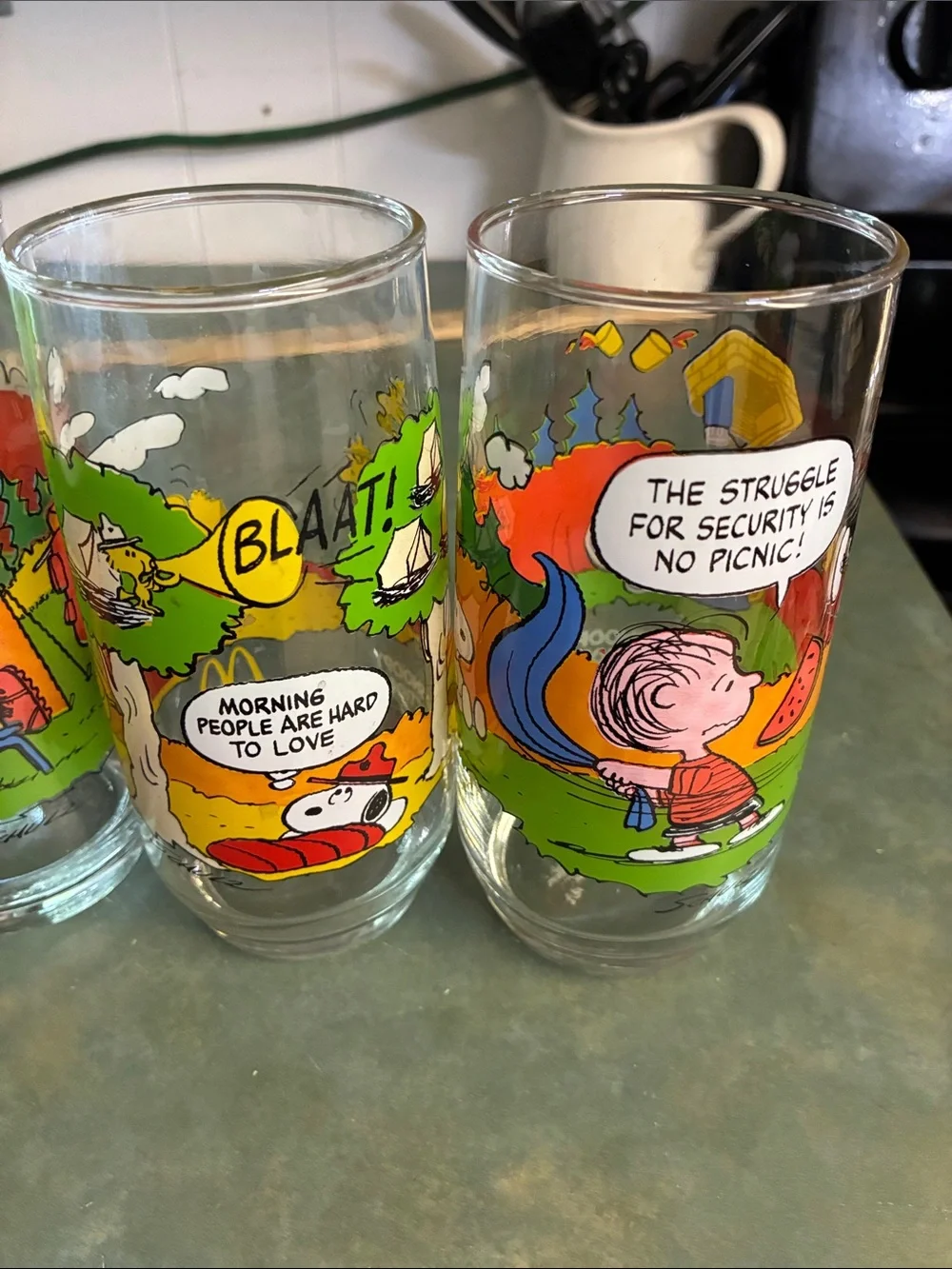 Peanuts Comic Strip Glass Tumbler - Snoopy & Friends